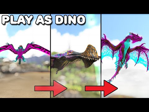 SINOMACROPS EVOLVES INTO A WYVERN | PLAY AS DINO | ARK SURVIVAL EVOLVED