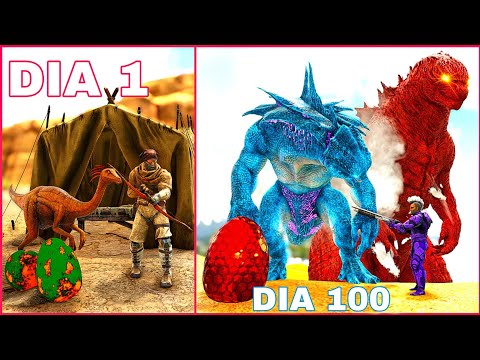 SOBREVIVI 100 DIAS EM UM MUNDO DE DRAGÕES & DINOSSAUROS NO ARK HARDCORE – O FILME (#3)