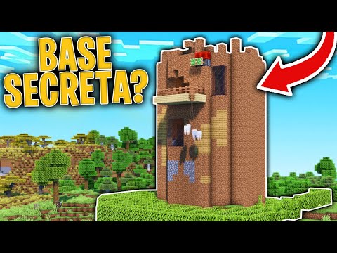 STEVE construye su BASE SECRETA en mi MUNDO de MINECRAFT! 😂