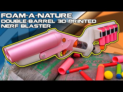 THE FOAM-A-NATURE! Team Fortress 2 Force-a-nature NERF Blaster (Double Barrel Shell Ejecting)