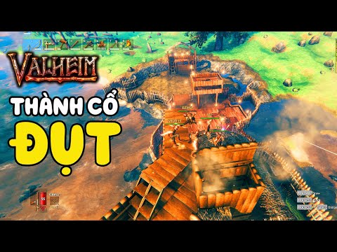 VALHEIM #2: CÔNG TRÌNH VĨ ĐẠI CHỐNG QUÁI RỪNG !!! 3 tiếng xây dựng của chúng tôi không uổng phí !!!