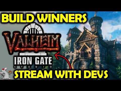 VALHEIM DEV STREAM! Mountains And Mistland Answers? BUILD WINNERS!