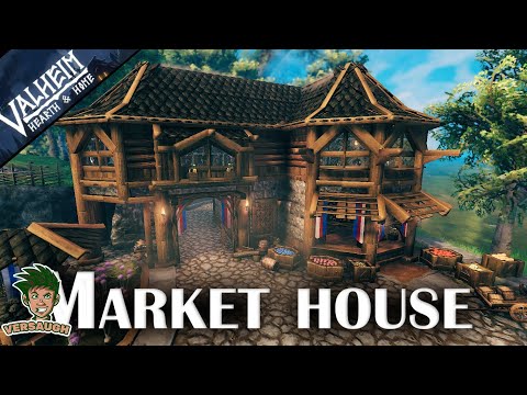 Valheim | Medieval Trader's Market house / home – season 2 ( hearth & home build )
