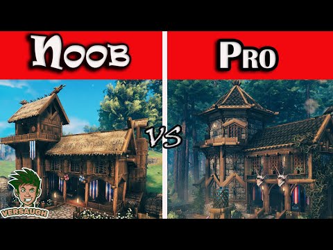 Valheim – Noob vs Pro (Medieval house in valheim) building Ep 2