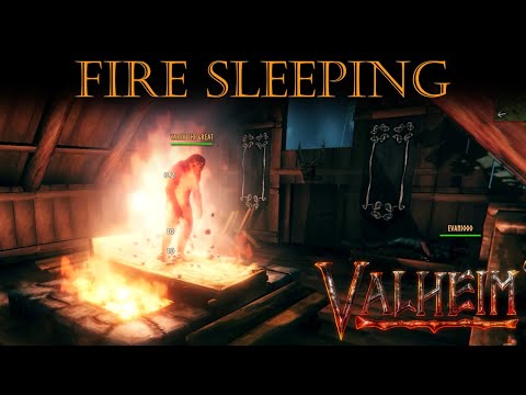 Valheim – 'The HOTbed' Sleeping While on FIRE (Survives)