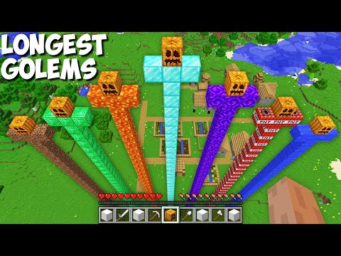 What SUPER LONGEST GOLEM SHOULD I SPAWN in Minecraft ? WHICH LONG GOLEM IS THE BEST ?