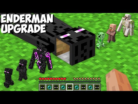 Why did I TRANSFORM ALL MOBS INTO ENDERMAN MOBS in Minecraft ? INCREDIBLE ENDERMAN UPGRADE !