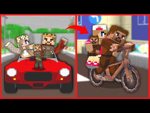 ZENGİN AİLESİ VS FAKİR AİLESİ (FAKİR AİLESİ EVSİZ KALDI)! 😱 – Minecraft