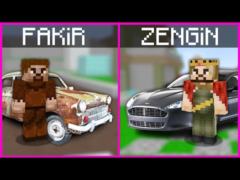 ZENGİN ARABASI VS FAKİR ARABASI! 😱 – Minecraft ZENGİN FAKİR HAYATI