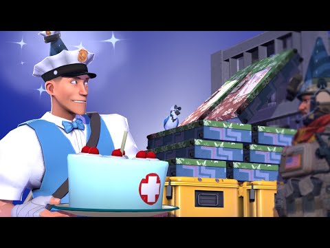 $50 TF2/CS:GO BIRTHDAY Unboxing! (Crazy Pulls!) | Team Fortress 2 Counter Strike Global Offensive