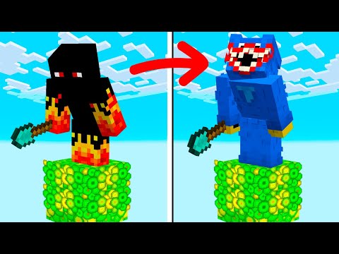 A Cada Minuto Eu Viro um Mob Diferente em um Bloco de XP no Minecraft