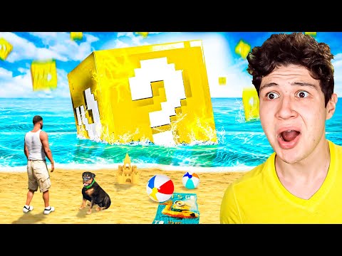 ABRIENDO SÚPER LUCKY BLOCKS en GTA 5! 🟨🍀 (Mods)