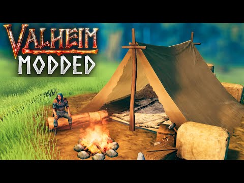 CAMPING on LONG ADVENTURES! Modded Valheim EP4