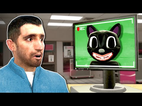 CARTOON CAT FOUND ME DURING THE NIGHT SHIFT! (Garry's Mod)