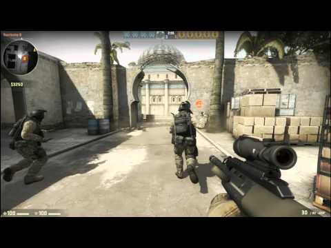 Counter Strike: Global Offensive GAMEPLAY- Single Player Dust, Casual Mode (BOT Game)