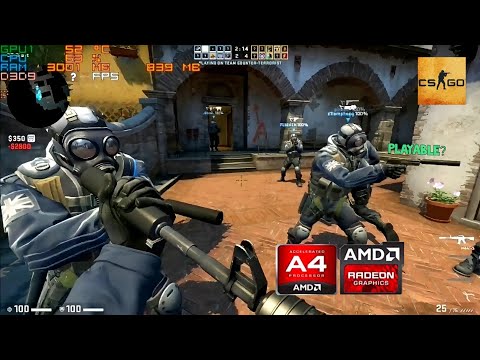 Counter-Strike: Global Offensive in AMD A4-9125, RADEON R3 Graphics (low end) Playable?