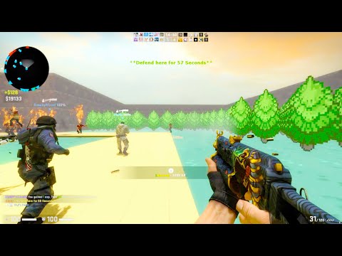 Counter Strike Global Offensive – Zombie Escape Mod on ze_pkmn_adventure_v9_3 map