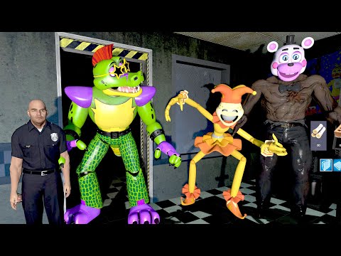 АНИМАТРОНИКИ ПУГАЮТ ОХРАННИКА FNAF SECURITY BREACH COOP ► Garry's Mod