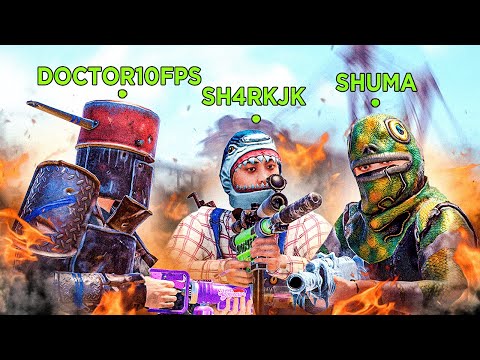 КЛАНЫ ОБЪЕДИНИЛИСЬ ПРОТИВ НАШЕГО ТРИО 30.000 ЧАСОВ в Раст/Rust@sHuMa & @Doctor 10FPS