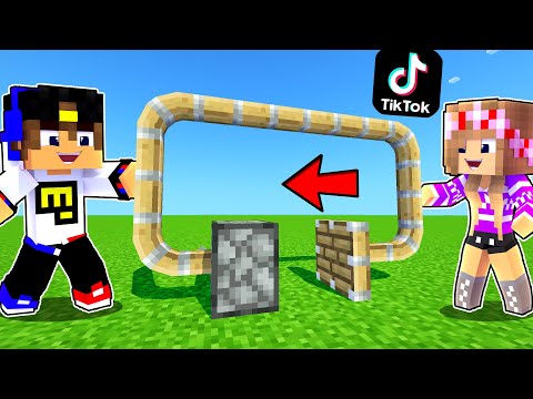 СЕКРЕТНЫЕ ЛАЙФХАКИ ИЗ ТИК ТОКА в МАЙНКРАФТ ! ДЕВУШКА НУБ И ПРО ВИДЕО ТРОЛЛИНГ MINECRAFT