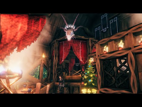 Decorating Garllok's Longhouse: The Hidden Bedroom – Timelapse – Valheim