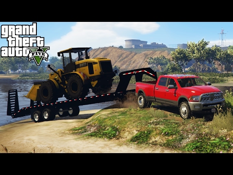 DODGE RAM 3500 HEAVY TOWING CHALLENGE! 4×4 Off-Roading, Hauling, Mudding! (GTA 5 PC Mods)