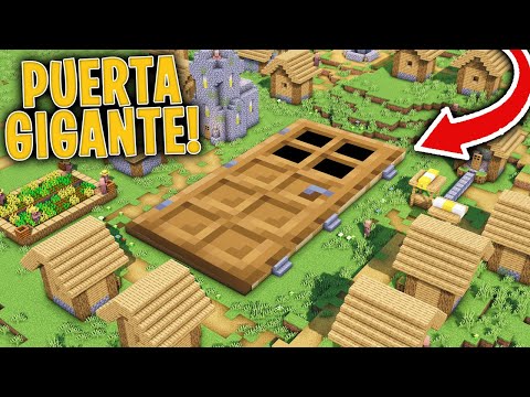 Encontramos una PUERTA GIGANTE en una ALDEA de MINECRAFT! 😍