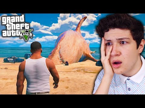 Esto Ocurrió con el MEGALODÓN en GTA 5… Grand Theft Auto V – GTA V Mods