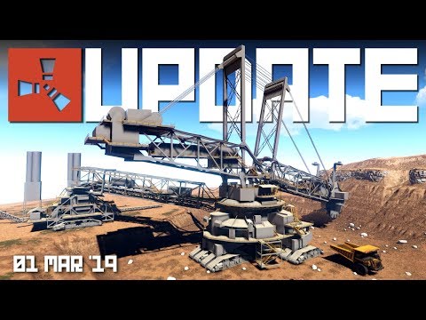 EXCAVATOR monument first look, NEW water and.. Coconuts?? | RUST update 1st March 2019