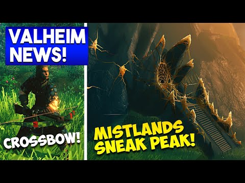 🟦 Valheim NEWS: MISTLANDS – CROSSBOWS! Spiders!?