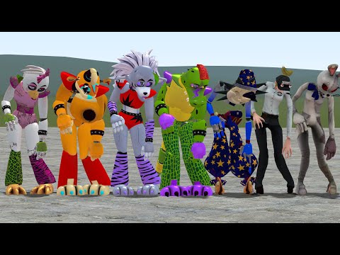 FNAF SECURITY BREACH BUT EVERYONE IS GLAMROCK CHICA! Garry's Mod! (Five Nights at Freddy's)