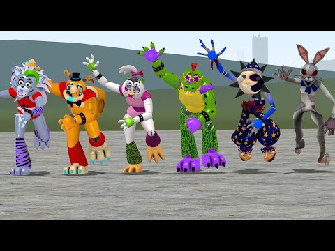 FNAF SECURITY BREACH BUT EVERYONE IS ROXY! Garry's Mod (Five Nights at Freddy's Security Breach)