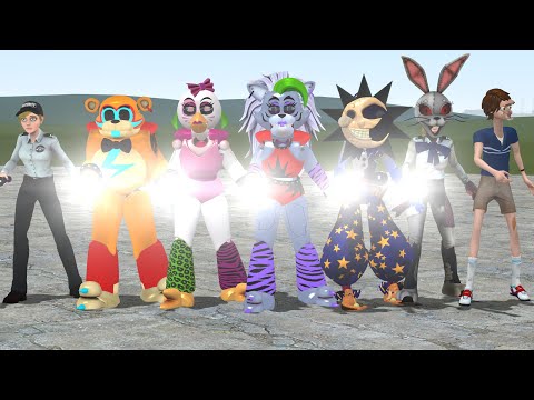 FNAF SECURITY BREACH BUT EVERYONE IS VANESSA! Garry's Mod (Five Nights at Freddy's Security Breach)