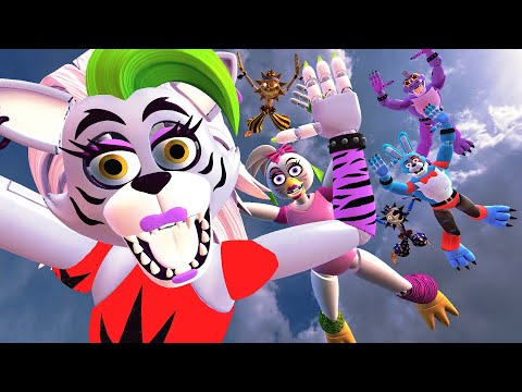 FNAF Security Breach Ragdolls Funny Moments #5- Garry's Mod (Glamrock)