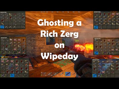 GHOSTING A RICH ZERG 10 TIMES ON WIPEDAY!! – RUST