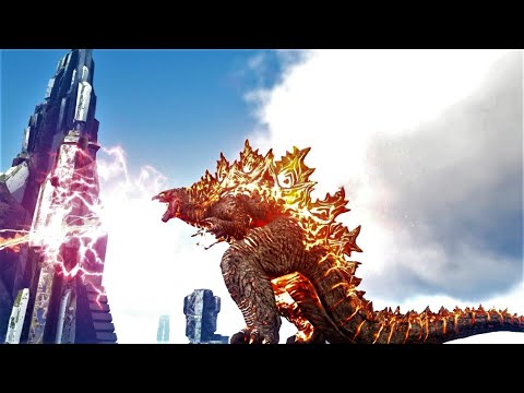 GODZILLA GOES NUCLEAR SUPER SAIYAN! ARK SURVIVAL EVOLVED (ELEMENTAL ARK MODDED) E33