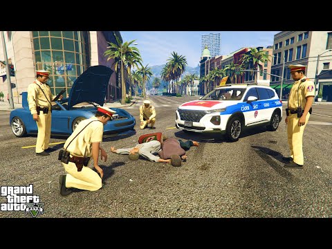 GTA 5 Cảnh Sát Giao Thông VN Tuần Tra Phát Hiện Tội Phạm Vận Chuyển Hàng Cấm Tông Cảnh Sát Bỏ Chạy