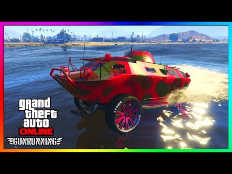 GTA 5 Online – NEW "APC" Weaponize Car Vehicle Showcase! (GTA 5 Gun Running DLC)