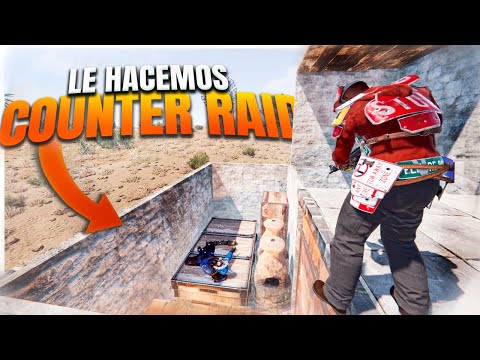 HACEMOS una COUNTER RAID y les ROBAMOS TODO – RUST – Gameplay español