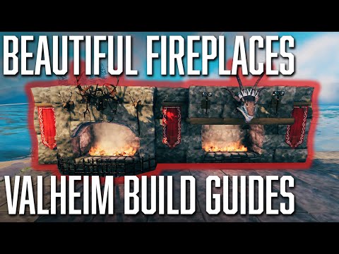 HOW TO BUILD Beautiful Fireplaces in VALHEIM