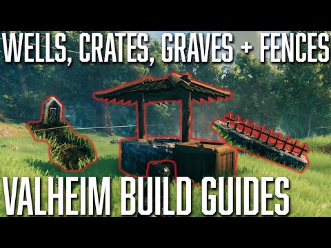 HOW TO BUILD Wells, Crates, Graves and new Fences in Valheim!