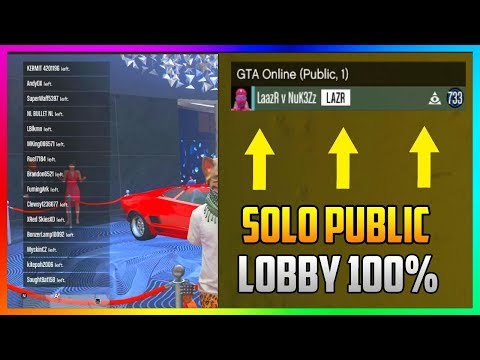 How to Join EMPTY Public Lobby on GTA 5 Online | WORKING SOLO PUBLIC LOBBY GLITCH (Xbox One/PS4/PC)