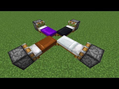 how to make a modern bed in minecraft #shorts