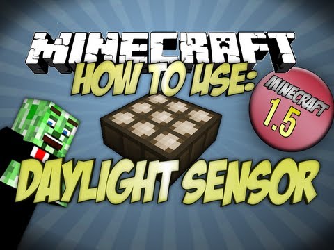 How to use the Daylight Sensor Minecraft