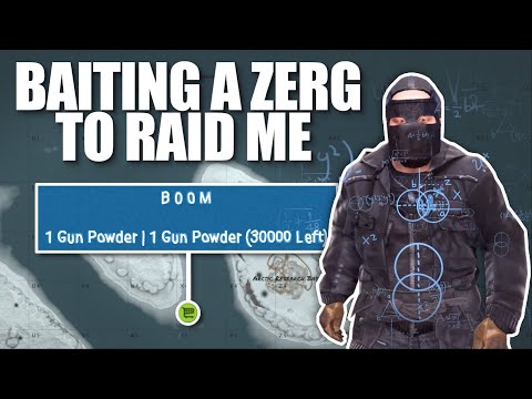 I BAITED a ZERG TO RAID ME WITH 100+ ROCKETS | Rust Solo Survival (5 of 5)