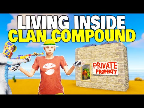 I Built a Solo Base Inside my Friends Clan Compound and Lived There for a Week – Rust