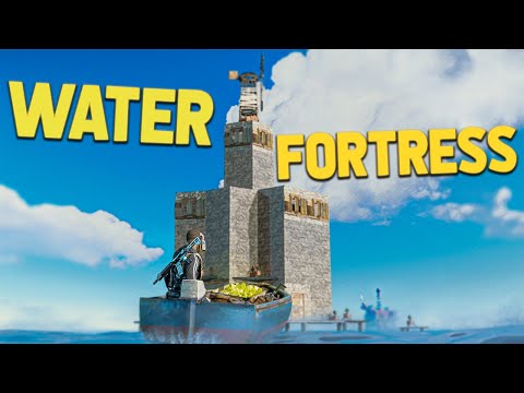 I Built a WATER FORTRESS Next to OIL RIG – a Rust Movie