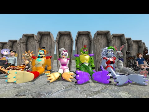 I DESTROYED ALL GLAMROCK ANIMATRONICS in Garry's Mod! (Five Nights at Freddy's: Security Breach)