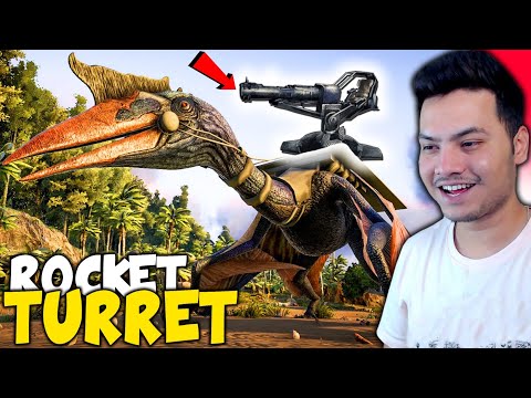 I Made Huge Rocket Turret To Tame This Dino – Ark Survival Evolved – PART 52 (HINDI) 2022