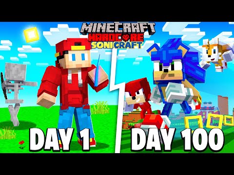 I Survived 100 Days in a Minecraft as SONIC THE HEDGEHOG…